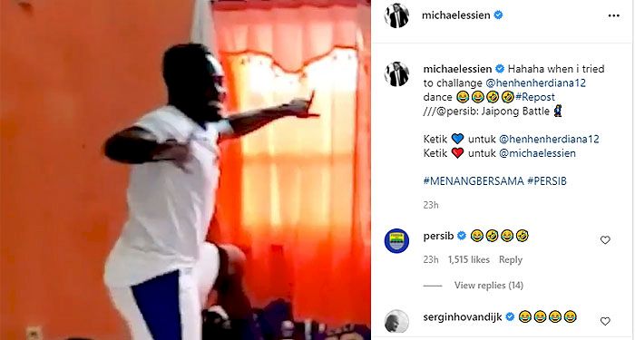 Video Kocak Legenda Chelsea saat Terima Tantangan Bek Persib